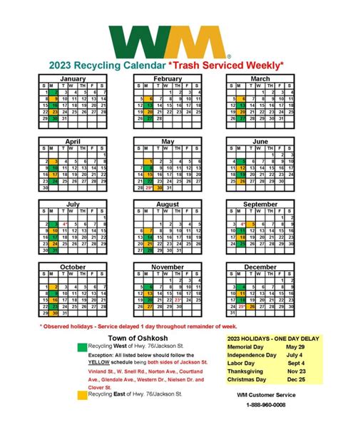 city of ottawa collection calendar.
